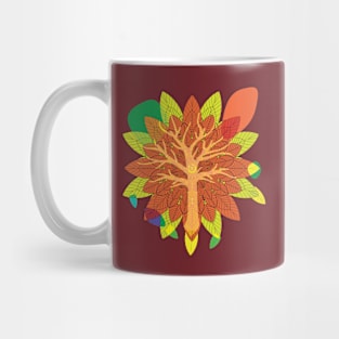 Organic Abstraction for Autumn Mug